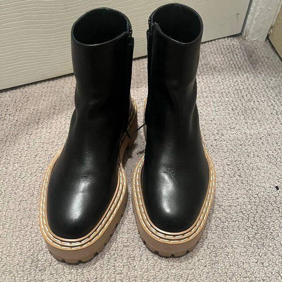 Proenza Schouler Black Lug Sole Boots, Size 38.5, Like New - Picture 3 of 13